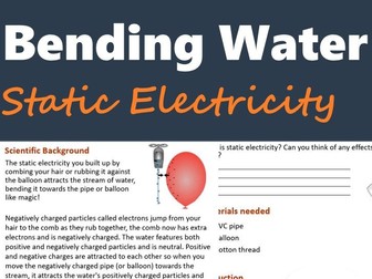 Static Electricity Lab: Bending Water (Fun STEM Activity)