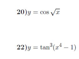 Chain rule -product rule-Derivatives of trigonometric functions