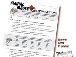 MANIAC MAGEE Grammar Conjunctions Interjections