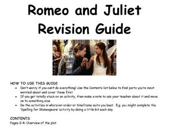 Romeo and Juliet GCSE Revision Guide AQA
