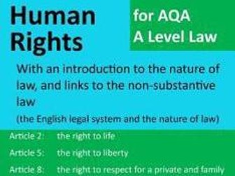 Intro Lessons for Human Rights Law AQA