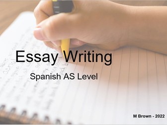 Paper 2 AQA AS Spanish Essay Writing