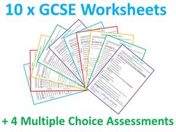 10 x gcse computer science revision worksheets homework teaching