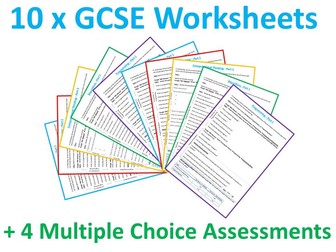 10 x GCSE Computer Science Revision Worksheets / Homework