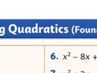 Factorising into double brackets