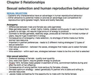 Psychology A level AQA - relationships