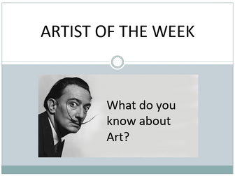 Artist of the Week PPT_Tutor time