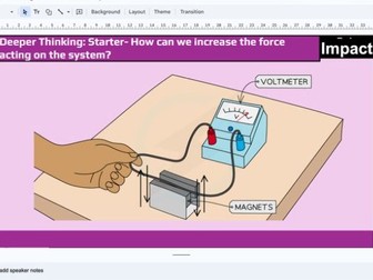 Year 11 GCSE Motor Effect and Fleming's Left Hand Rule