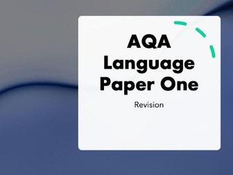 AQA English Language Paper 1 Revision Powerpoint