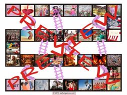 Holidays and Festivals Around the World Chutes and Ladders Board Game