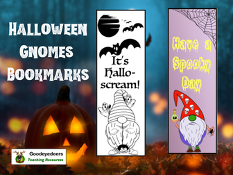 Halloween Gnomes Bookmarks