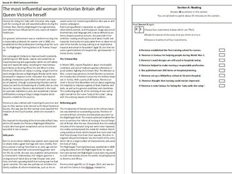AQA English Language Paper 2 Mock Exam (Florence Nightingale)