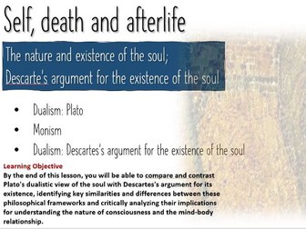 Self, death and afterlife power point for KS5 RS A-level