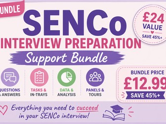 Complete SENCo Interview Preparation Bundle - SENCo Interview Questions, Tasks & Answers