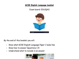 GCSE English Language SEND/SEMH - EDUQAS Component 1 differentiated