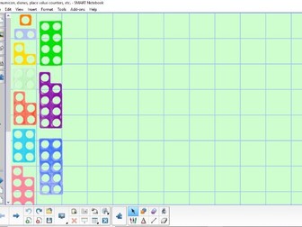 numicon, dienes, place value counters notebook