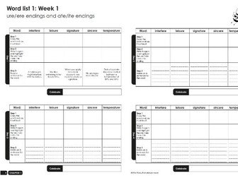 Spelling booklet, Step-by-step to Spelling: Wordlist 8 from the Y5/6 NC common exception words