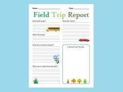 Field Trip Report Template | Teaching Resources