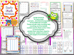 Early math worksheets