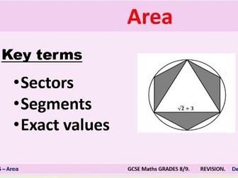 Area - Revision for Grades 8/9 - PPT
