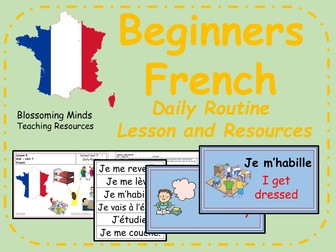 French lesson and resources - Daily Routine