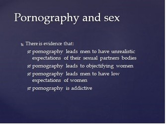 A PowerPoint aimed at boys looking at the effects of pornography on body image and relationships