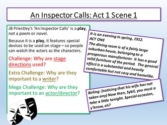 An Inspector Calls Act 1