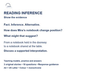 Reading Inference: Show the Evidence