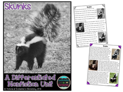 Differentiated Nonfiction Unit: Skunks