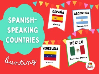 Spanish-Speaking Countries | Bunting | Display
