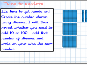 10 and 100 more - Y3 Maths