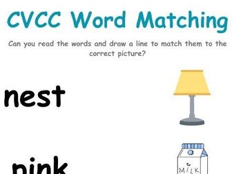 CVCC Word Matching Activity