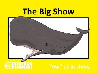ow phoneme The Big Show phonics ebook