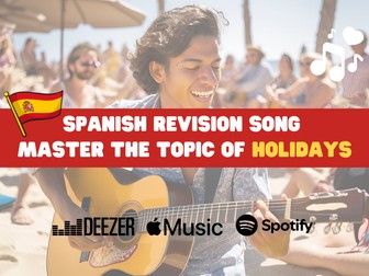 YouTube Spanish exam revision song: mis vacaciones (my holidays)
