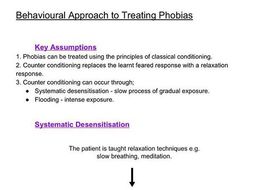 Behavioural Approach to Treating Phobias