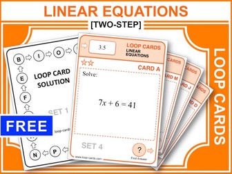 Linear Equations 1 (Loop Cards)