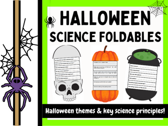 Halloween Science Foldable Activity