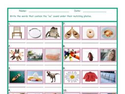 Phonics Vowel Team OA Photo Worksheet