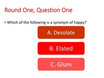 Synonym's QUIZZES - Variable Difficulty