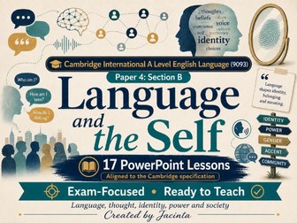 Cambridge 9093 Paper 4 Language and the Self