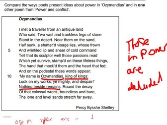 AQA GCSE (9-1) Studied Poetry | Comparison Between London & Ozymandias | Grade 9 Exemplar