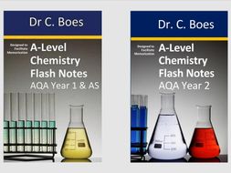 AQA Year 1 & 2 A-Level Chemistry Condensed Revision Notes (Flashcards)