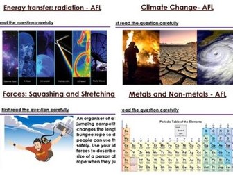 KS3 Science Extended Writing Questions