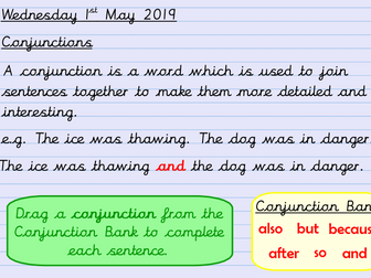 Conjunctions Notebook
