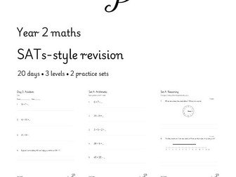 Year 2 SATs Maths Revision Pack | 20 Days