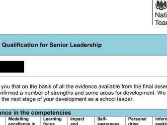 NPQSL Combined Task - new framework - including Appendices and Feedback