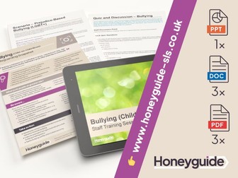 Bullying Safeguarding Staff Training Pack
