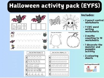 EYFS: Halloween activity pack