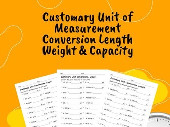 Customary Measurement Conversions | Converting Customary Units