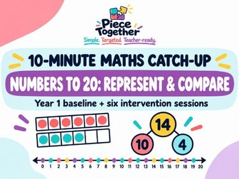 Year 1 Numbers to 20: Compare and represent intervention
